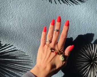 Vibrante Ragin' Cajun Red Press On Nail Kit