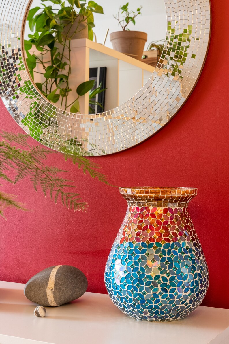 PATTERNED MOSAIC VASE/ Vase / Flower Pot Etsy