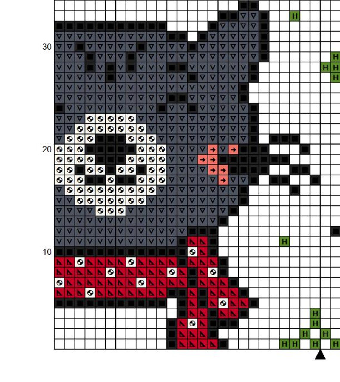 Christmas Cat Tree Cross Stitch Pattern Catmas Tree Cross Stitch PDF ...