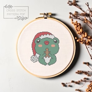 Christmas Cross Stitch Pattern Christmas Cross Stitch Printable PDF Instant Download Christmas Cross Stitch Christmas Animal Cross Stitch