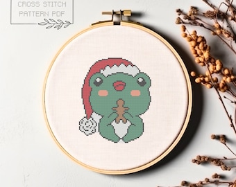 Christmas Cross Stitch Pattern Christmas Cross Stitch Printable PDF Instant Download Christmas Cross Stitch Christmas Animal Cross Stitch