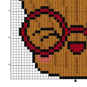 Valentine Cupcake Cross Stitch Pattern Valentine Present Embroidery ...