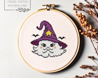 Geest kruissteekpatroon Halloween kruissteek schattig spook
