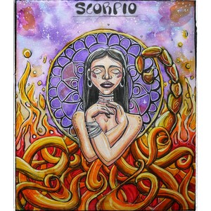 Scorpio Art Print by Kami Original Design, Multiple Sizes Available