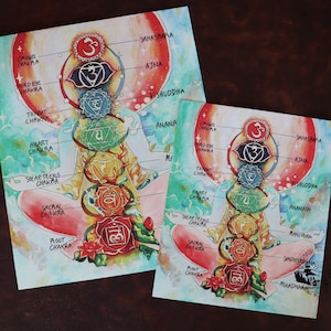 Art Print &quot;Chakra Guide&quot; Original Design- Multiple Sizes Available