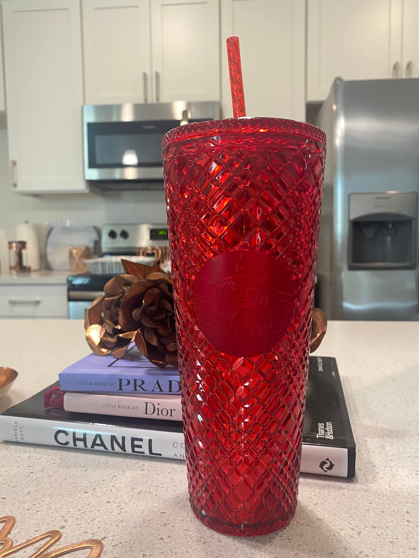 2021 Winter Starbucks Cup Red Jeweled Etsy