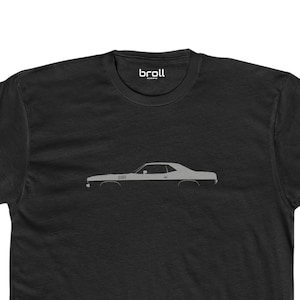 Cuda Silhouette Unisex Baumwolle Crew T-Shirt-Barracuda Shirt-Muscle Car TShirt