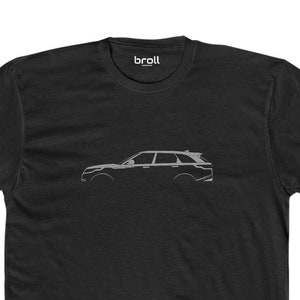Velar Silhouette Unisex Cotton Crew T-shirt