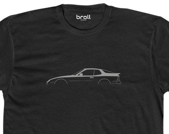 944 Silhouette Unisex Cotton Crew T-Shirt-1980&#39;s Sports Car Shirt-1990&#39;s Sports Car Shirt-German Sports Car tshirt