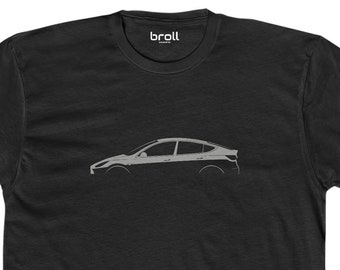 Uniseks katoenen T-shirt met ronde hals Y Model Silhouette