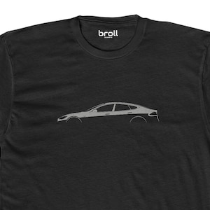 S Model Silhouette Unisex Cotton Crew T-Shirt