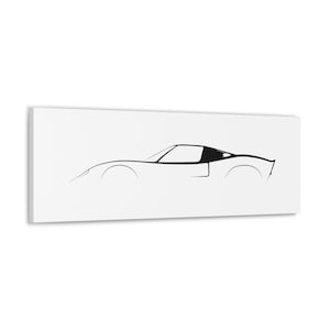 GT40 Silhouette Canvas Wrap Wall Art