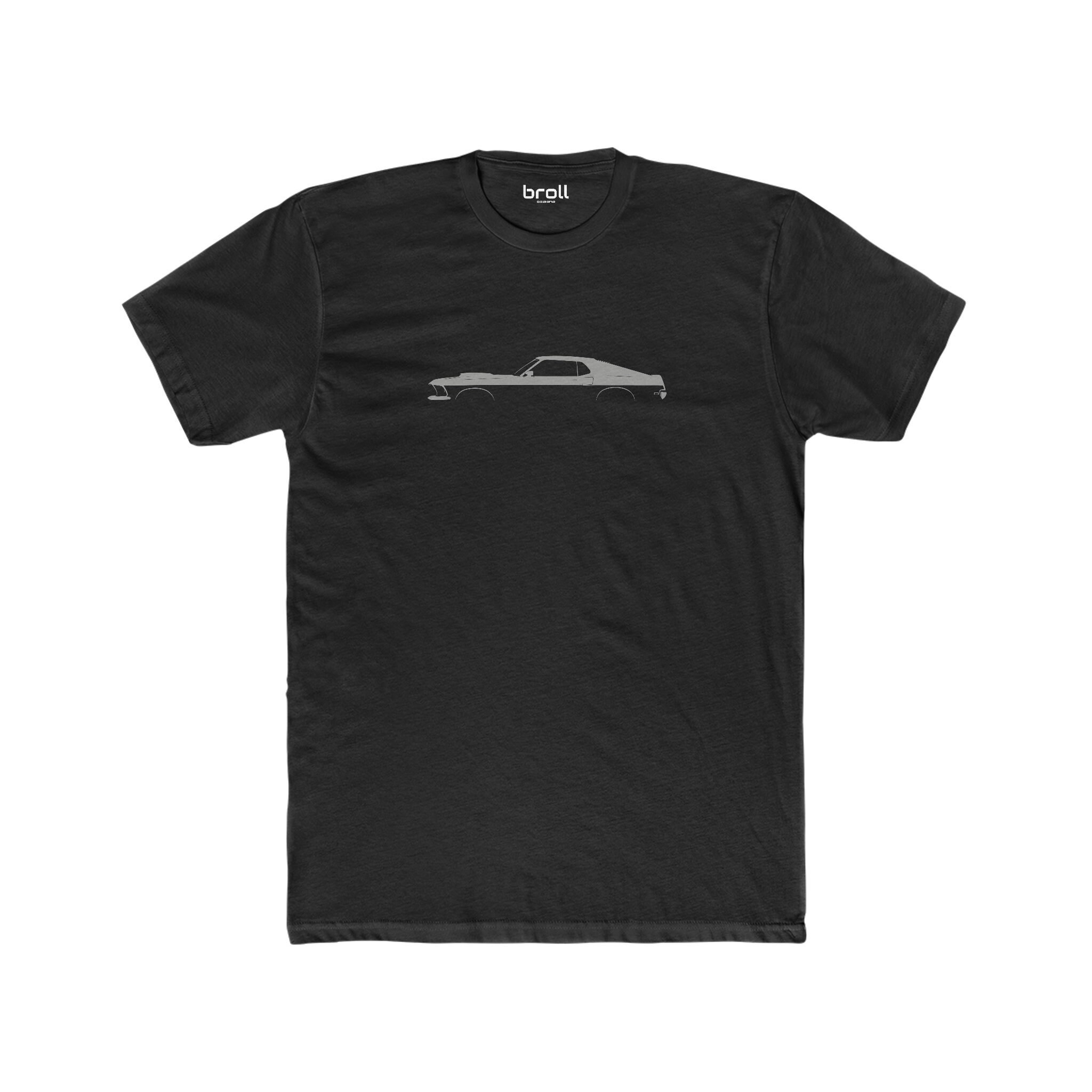 1969 Boss 429 Silhouette Shirt - Pony Car Cotton Crew T-Shirt-Muscle Car Tshirt