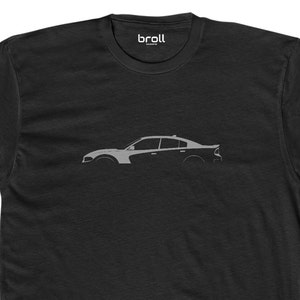 Charger SRT Helcat Redeye Silhouette Unisex Cotton Crew T-shirt