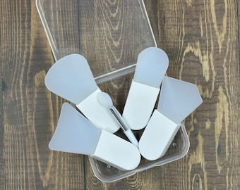 5 Piece Silicone Beauty Adhesive Spatula Set - Beauty - Lip Mask - Lotions - Lip Scrub - Adhesive - Moisturizer - Re-usable