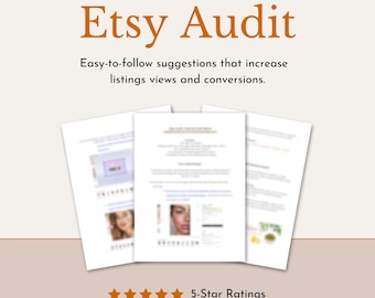 Custom Etsy Shop Audit & SEO Review | Bestsellers Guide, Store Analysis, Etsy SEO Critique, Growth Strategy