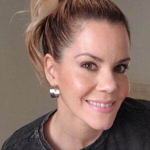 Thick hoop earrings