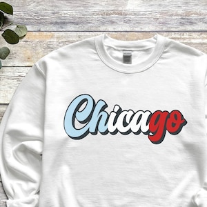 Chicago Illinois USA Unisex Heavy Blend Crewneck Sweatshirt Travel souvenir sweatshirt Gift for Chicago lover Chicago Graduate Illinois love