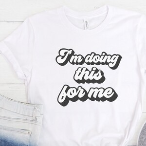 I&#39;m doing this for me Unisex Short Sleeve Tee gym shirt Cute workout fitness t shirt gym graphic tee exercise shirts fitness clothing tshirt