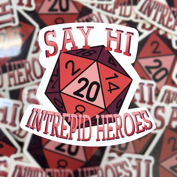 Dimension 20 Sticker | 2.5 Inch Sticker | D20 Sticker | DND Sticker | Dungeons and Dragons Sticker