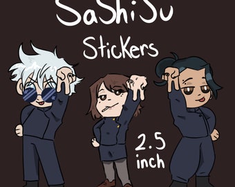 JJK S2 SaShiSu Stickers | 2.5 Inch Stickers | Anime Stickers | Fandom Stickers