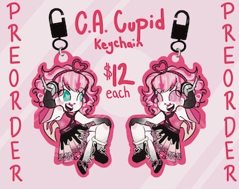 CA Cupid Monster Girl Keychain | Cupid Keychain | Monster Girl Keychain | MH Keychain | Monster Girl Sticker