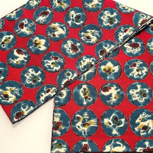 Vintage Kimono Belt Rosso Taisho batik