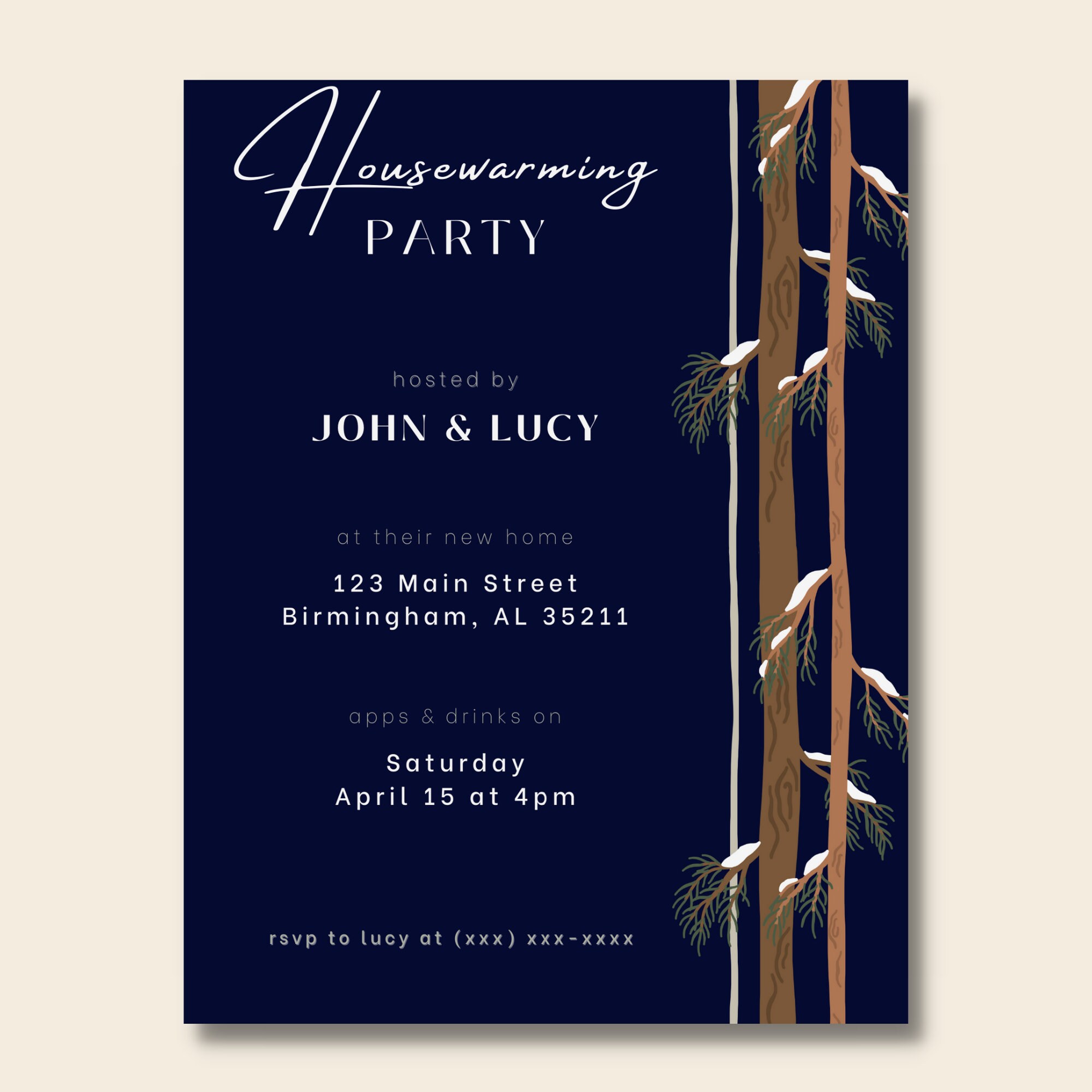 Editable Housewarming Invitation Canva Template Digital or Printable ...