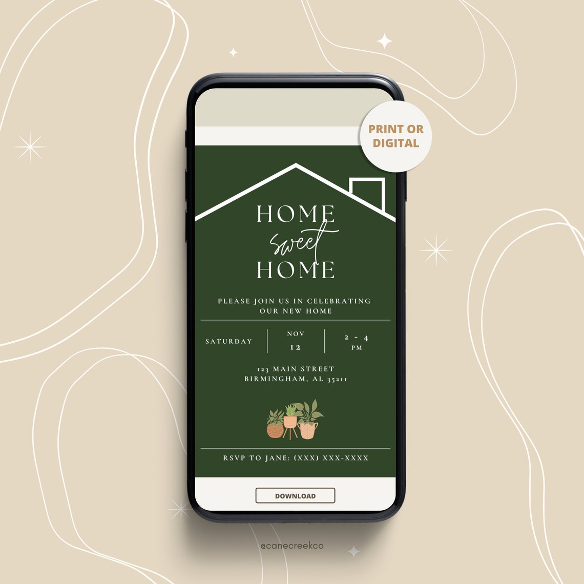 Editable Housewarming Invitation Editable Canva Template Etsy Editable Housewarming Invitation Editable Canva Template Etsy