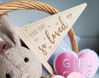 Valentine's wooden flag | Photo prop | You are so loved | Je  t'aime | Mon amour