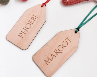 Personalised Wooden Gift Tags | Christmas Tags | Birthday Tags | Stocking tag | Table Place Setting