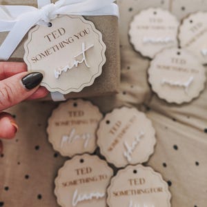 Mindful gifting | &#39;Something To&#39; wooden tags | Christmas tags | Birthday tags | Gift labels