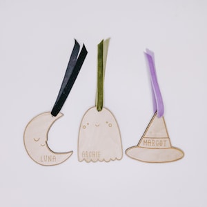 Personalised Halloween name tag | boo basket tag | Halloween decoration