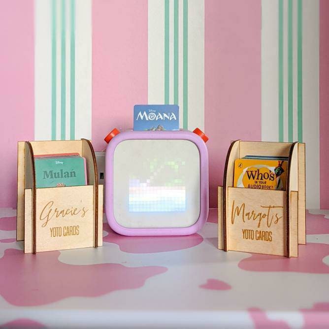 Organisateur De Cartes Yoto - 10 Anneaux Métalliques + 100 étiquettes Autocollantes, Rangement Voyage Enfant - 10