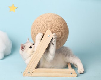 cat scratching ball