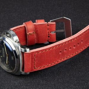 Leather Watch Strap for Panerai,  Watch Leather Strap, Customade Watch Strap, 22mm /24mm/26mm , Vintage Leather Strap, Handmade Watch Band