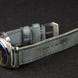 Leather Watch Strap for Panerai,  Watch Leather Strap, Customade Watch Strap, Pam 22mm /24mm/26mm , Vintage watch Strap