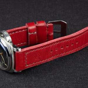 Correa de reloj de cuero para Panerai, correa de cuero de reloj, correa de reloj personalizada, correa de reloj de 24 mm, correa de reloj vintage, correa de reloj, correas de flujo