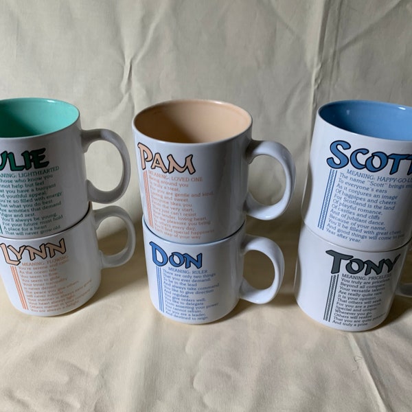 Ceramic Name Mug with individual Poetry design