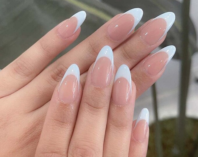 24 Pcs Minimalist Fake Nail Short Nails Press on Nail Short Etsy