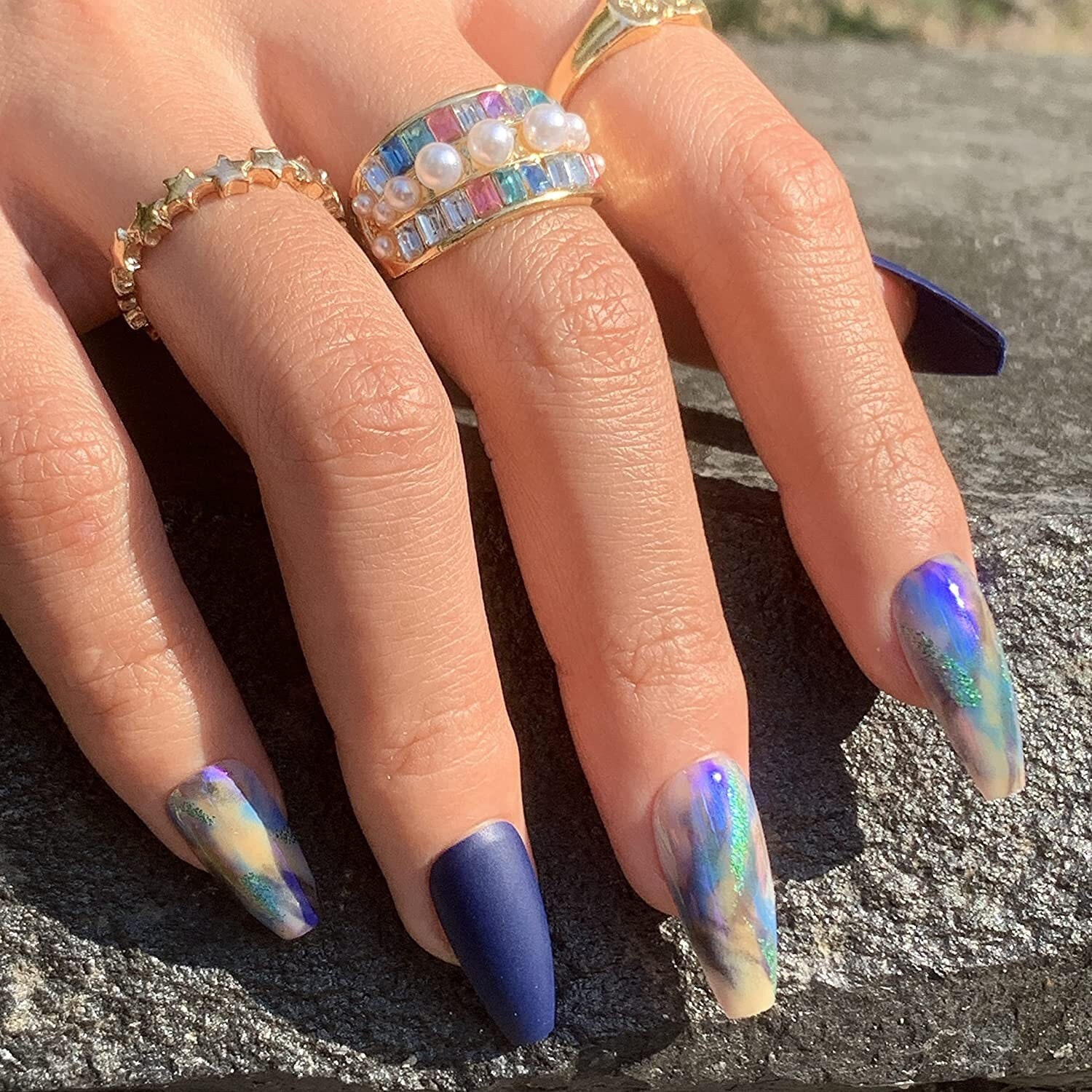 28pcs Blue Astrology Coffin Nail Press On Nails With Design - Etsy Israel 28pcs Blue Astrology Coffin Nail Press On Nails With Design - Etsy Israel
