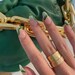 28pcs Green Almond Press On| False Nail| Short Press On Nails| Manicure Set| Artificial Nail Kit| Nail Press On Short 
