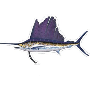 Sailfish Fishing Sticker