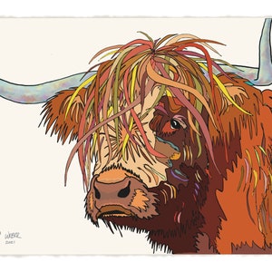 Highland Scottish Cow Print Nico&#39;s Cow