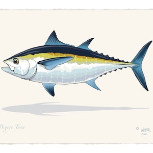 Bigeye Tuna Fish Print