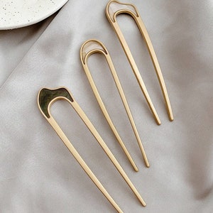 2 piece French hair pin