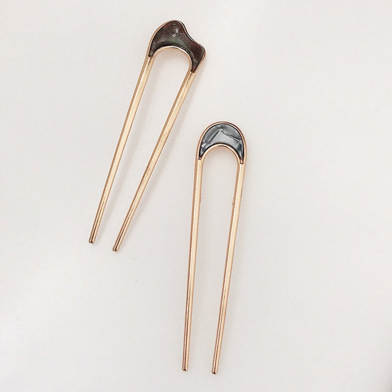 2 Piece French Hair Pin Etsy