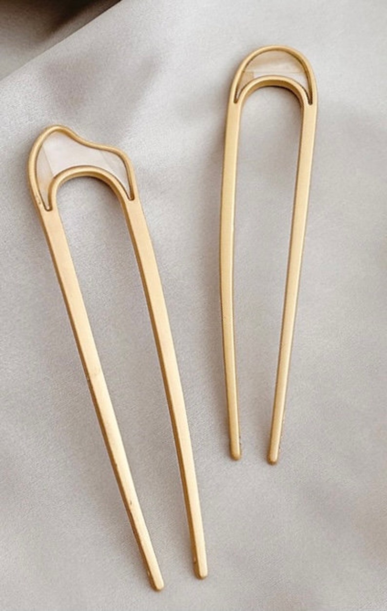 2 Piece French Hair Pin Etsy