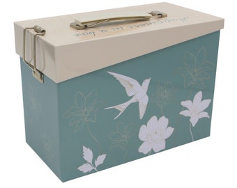 Tin Storage Box, Great as a seed box, Garden Gifts, sewing kit craft organiser, small bits & bobs tin, as a snack box or a Lunch box.