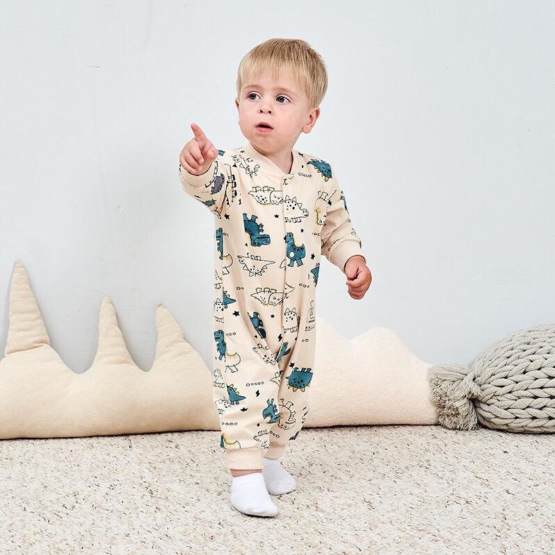 Pump Pants Baby Dino Sweat French Terry Kleding Unisex kinderkleding Unisex babykleding Broek 